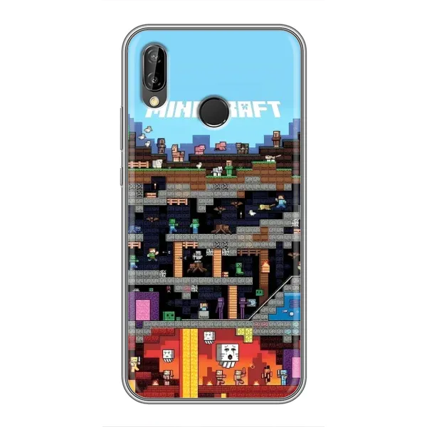 Чехол с принтом «фон Minecraft» для Huawei P Smart 2019 Чехол с принтом «фон Minecraft» для Huawei P Smart 2019