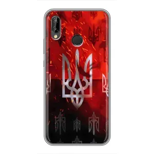 Украинские Чехлы для Huawei P Smart 2019 с картинкой УПА (AlphaPrint) (ГЕРБ УПА)