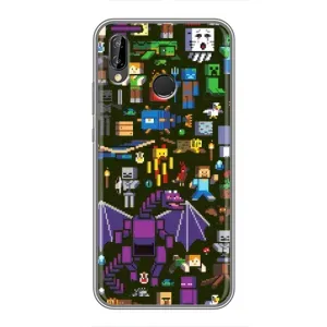 Чехол с принтом «Коллаж Майнкрафт» для Huawei P Smart 2019