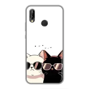 Чохол з малюнком кіт на Huawei P Smart 2019 (Коти в окулярах)