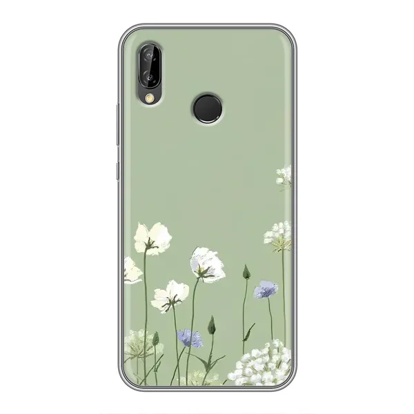 Чехол с принтом «Цветы на зеленом» для Huawei P Smart 2019 Чехол с принтом «Цветы на зеленом» для Huawei P Smart 2019