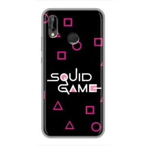 Чехол Гра в кальмара для Huawei P Smart 2019 (Паттерн Игра кальмара)