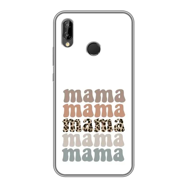 Чохол з принтом «Текстовий колаж мама» для Huawei P Smart 2019