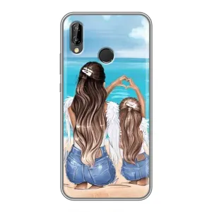 Чохол з друком для Huawei P Smart 2019 - (Мама з дитинкою) (AlphaPrint) (Мама з донькою)