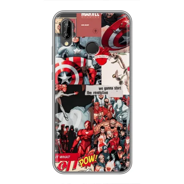 Чохол з принтом «Марвел Комикс» для Huawei P Smart 2019