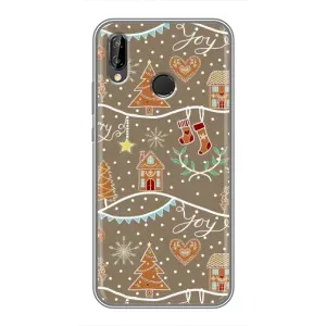 Новогодние, Праздничные Чехлы для Huawei P Smart 2019 - 2024 год (Новогодние пряники)