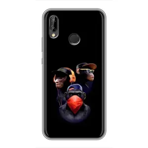 Чохол з Мавпами Huawei P Smart 2019 - (AlphaPrint) (Три мавпи)