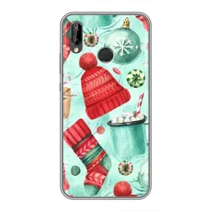 Новогодние Чехлы для Хуавей Пи Смарт 2019 (VPrint) (Одежда НГ)