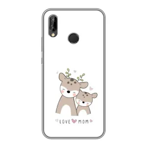 Чохол з принтом «Оленята мама і малюк» для Huawei P Smart 2019