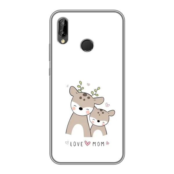 Чохол з принтом «Оленята мама і малюк» для Huawei P Smart 2019