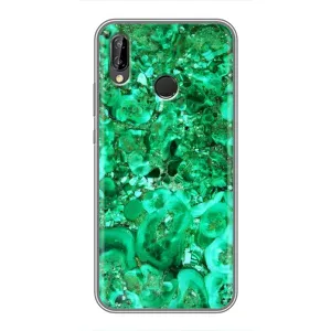 Мраморный чехол на Huawei P Smart 2019 (VPrint) (Салатный Мрамор)