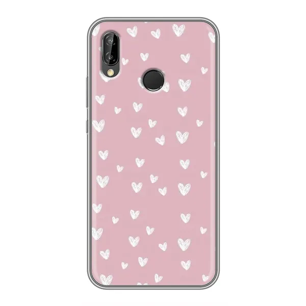 Чехол с принтом «Сердечки на розовом» для Huawei P Smart 2019 Чехол с принтом «Сердечки на розовом» для Huawei P Smart 2019