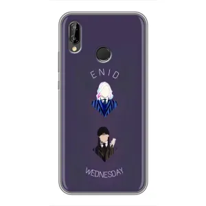 Чехлы Венсдей на Huawei P Smart 2019 Уэнсдей (AlphaPrint) (Уэнздей и подруга)
