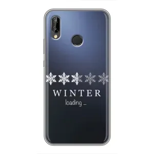 Зимние Чехлы для Хуавей Пи Смарт 2019 - прозрачный фон (Winter loading)