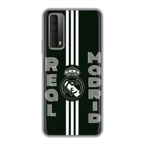 ФК Реал Мадрид чохли для Huawei P Smart 2021 (AlphaPrint) (чорно білий Реал)