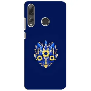Чохли для Huawei P Smart Plus 2019 Укр. Символіка (AlphaPrint) (Квітковий Герб)