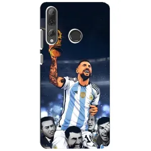 Чохли для Huawei P Smart Plus 2019 (Leo чемпіон) (AlphaPrint) (Мессі з кубком)
