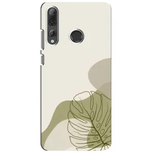 Силконовий чохол з принтом в квітах на Huawei P Smart Plus 2019 (Зелена монстера дизайн)