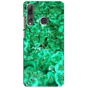 Мраморный чехол на Huawei P Smart Plus 2019 (VPrint) (Салатный Мрамор)