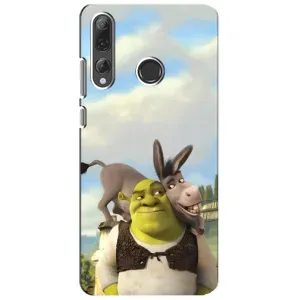Чохол з мультфільмом Шрек на Huawei P Smart Plus 2019 (Шрек та Осел)