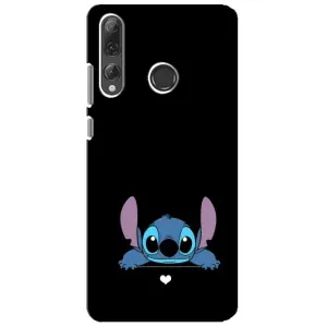 Чохол з принтом Стіч на Huawei P Smart Plus 2019 (Стіч на чорному)