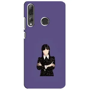 Чохли Венсдей на Huawei P Smart Plus 2019 Уенсдей (AlphaPrint) (Венздей у чорному)
