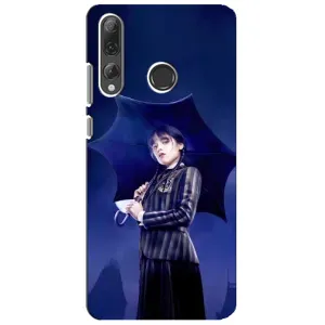 Чохли Венсдей на Huawei P Smart Plus 2019 Уенсдей (AlphaPrint) (Венздей з парасолькою)