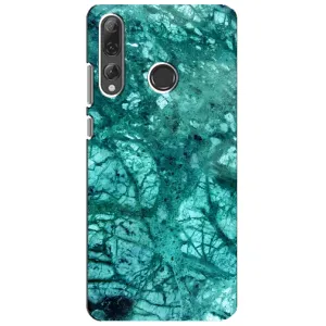 Мраморный чехол на Huawei P Smart Plus 2019 (VPrint) (Зеленый мрамор)