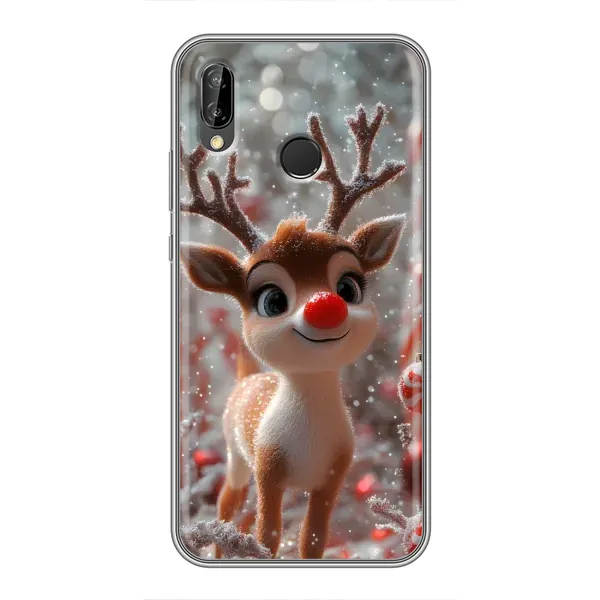 Чехол с принтом «Олень с носом» для Huawei P Smart Plus (Nova 3i, INE-LX1) Чехол с принтом «Олень с носом» для Huawei P Smart Plus (Nova 3i, INE-LX1)
