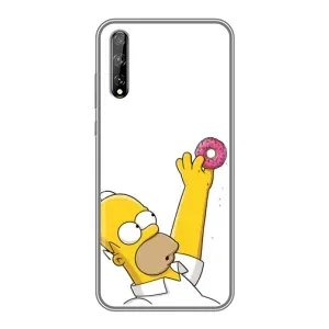 Чjхол з Сімпсонами для Huawei P Smart Pro (VPrint) (Гомер з пончиком)