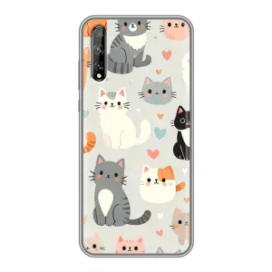 Чохол з малюнком кіт на Huawei P Smart Pro (Колаж котів)
