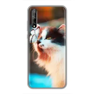 Чохол на Хуавей П Смарт Про з Котиками (VPrint) (Котик з метеликом)