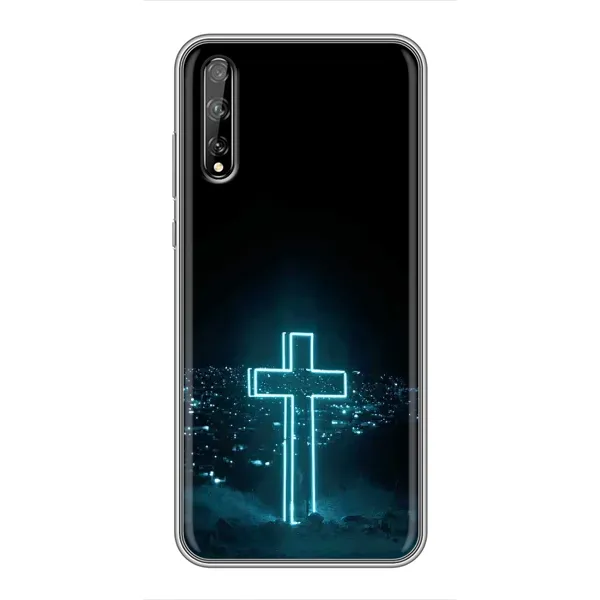 Чехол с принтом «Крест и город» для Huawei P Smart Pro