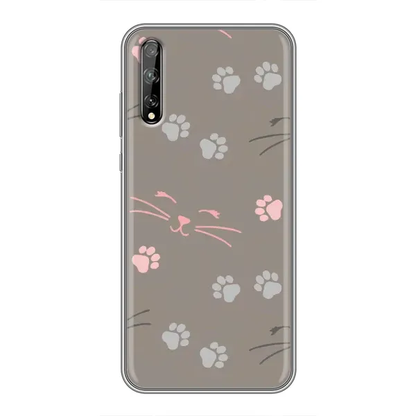 Чохол з принтом «Лапи і вуса» для Huawei P Smart Pro