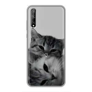 Чохол з малюнком кіт на Huawei P Smart Pro (Пара котів)