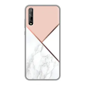 Мраморний чехол на Huawei P Smart Pro (VPrint) (Тройний мрамор)
