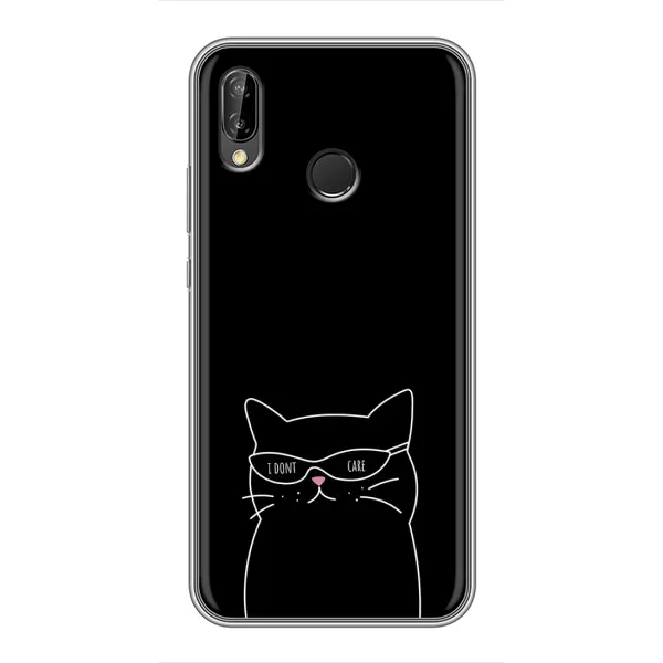 Чохол з принтом «Байдужий кіт» для Huawei P Smart Z / Y9 Prime 2019