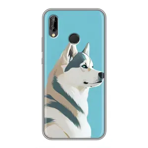 Чохол з Хаскі Huawei P Smart Z/ Y9 Prime 2019 - (AlphaPrint) (Хаскі арт)