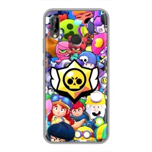Чехол для Huawei P Smart Z/ Y9 Prime 2019 Бравл Старс (VPrint) (Лого Brawl Stars)