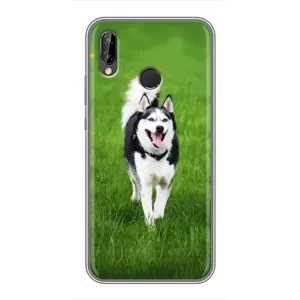 Чохол з Хаскі Huawei P Smart Z/ Y9 Prime 2019 - (AlphaPrint) (Радісний Хаскі)