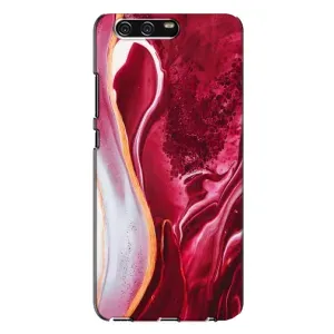 Чехол с принтом «Мрамор красный» для Huawei P10 Plus (VKY)