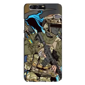 Чехлы с картинкой ЗСУ для Huawei P10 Plus, VKY (AlphaPrint) (Воїн ЗСУ)