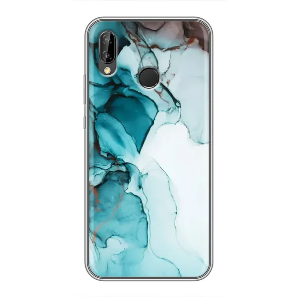 Чехол с принтом «Бирюзовый мрамор» для Huawei P20 Lite (ANE-L02)