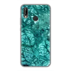 Мраморний чехол на Huawei P20 Lite, Ane-L02 (VPrint) (Зелений мрамор)