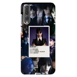 Чехлы Венсдей на Huawei P20 Pro, CLT-L04 Уэнсдей (AlphaPrint) (коллаж Уэнздей)