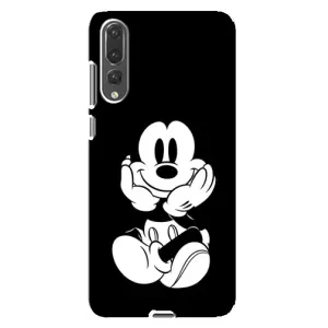 Міккі Маус чохол для Huawei P20 Pro, CLT-L04 (AlphaPrint - Мультяшні) (Маус на чорному)