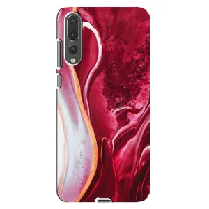 Чехол с принтом «Мрамор красный» для Huawei P20 Pro (CLT-L04)