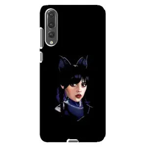 Чехлы Венсдей на Huawei P20 Pro, CLT-L04 Уэнсдей (AlphaPrint) (серьезная Уэнздей)