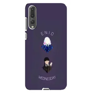 Чехлы Венсдей на Huawei P20 Pro, CLT-L04 Уэнсдей (AlphaPrint) (Уэнздей и подруга)