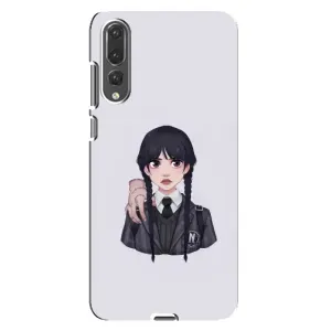 Чехлы Венсдей на Huawei P20 Pro, CLT-L04 Уэнсдей (AlphaPrint) (Уэнздей и Вещь)